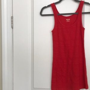 Red Cotton tank top
